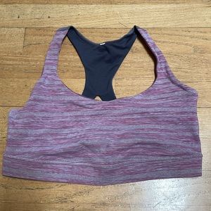 Lululemon Space Dye Purple Lilac Grey Top Bra Yoga Workout Gym 8